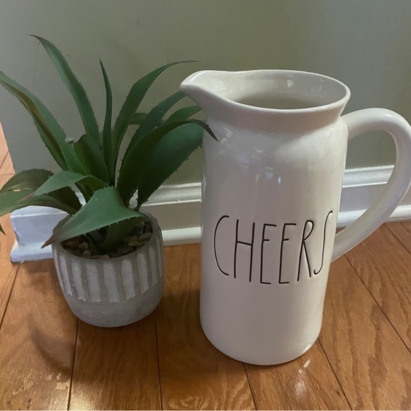 RAE DUNN “CHEERS” pitcher, no chips or cracks, shipped securely. - Picture 4 of 6
